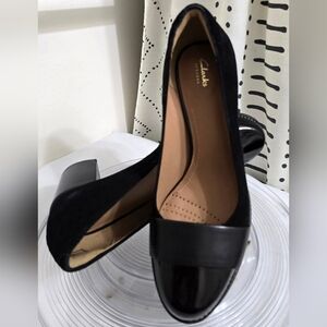 Clarks, Tarah Brae, Size 7, Black Combination